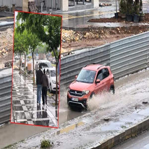 Urfa'da sağanak gafil avladı! Yollar göle döndü
