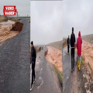 Şanlıurfa’da sel ve heyelan! Korkutan görüntüler