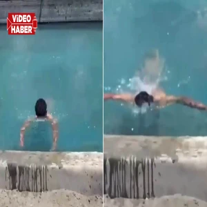 Şanlıurfa’da sıcaklardan bunalan gençler çakma “Balıklıgöl"de yüzdü