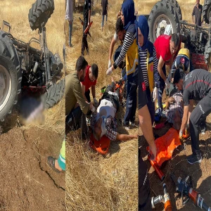 Şanlıurfa’da traktör devrildi! Sürücü altında kaldı