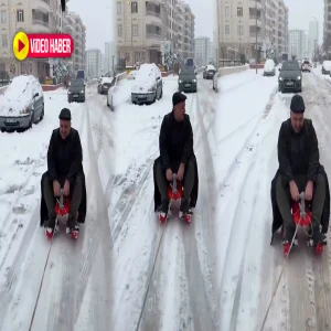 Şanlıurfa’da eğlenceli kar keyfi