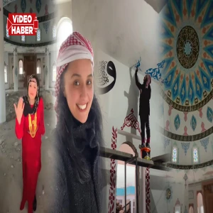 Camilerin nakkaş çifti! Şanlıurfa’da camiyi nakış gibi işlediler
