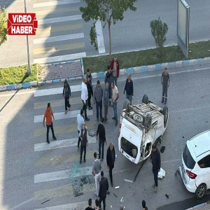 Şanlıurfa’da takla atan araçta 1 kişi yaralandı