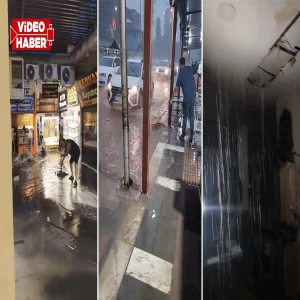 Sağanak Suruç’u vurdu! Meydan ve iş yerleri su altında kaldı
