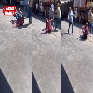 Şanlıurfa çarşıda kavga! Kasap sopayla acımasızca darp etti