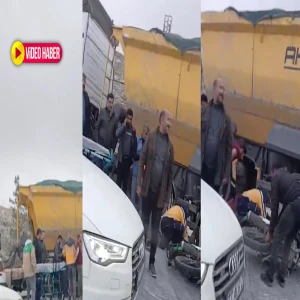 Şanlıurfa’da sabah saatlerinde korkutan kaza! Kamyonun altına girdi…