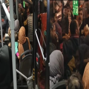 Şanlıurfa'da araç halk otobüsüne çarptı! Kaza sonrası tartışma kameralarda