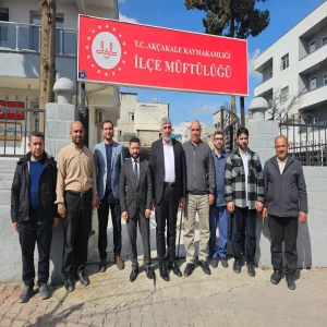 İl Müftüsü Ramazan Tolan’ın veda ziyareti: Akçakale'ye gitti