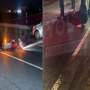 Şanlıurfa'da motosiklet ve araç çarpıştı: Yaralılar var!