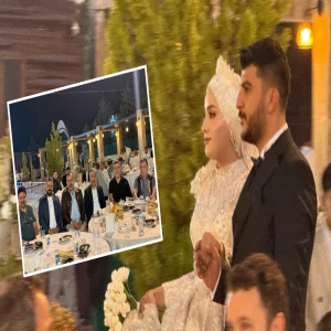 Belediye Başkan Yardımcısı Sağlam'ın mutlu günü: Yeğeni evlendi