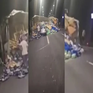 Gaziantep istikametinde tünel içinde zincirleme kaza!
