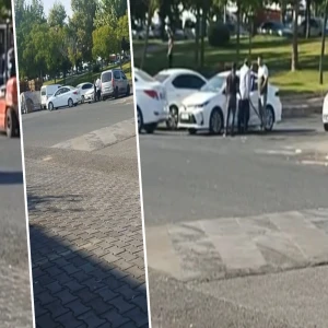 Şanlıurfa'da çocukların gözü önünde korku dolu anlar: Eli sopalı!