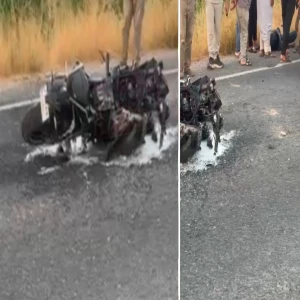 Şanlıurfa'da kaza sonrası yangın: Sürücüler yardıma koştu