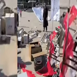 Şanlıurfa'da Ahilik Haftası kutlamalarına rüzgar engeli: Stantlar yıkıldı!
