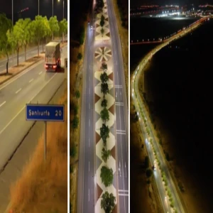 GAP Havalimanı yolu artık bambaşka! TEKNOFEST öncesi ışıl ışıl değişim...