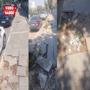 Şanlıurfa'da vatandaşların kaldırım çilesi! "Yetkililer görsün”
