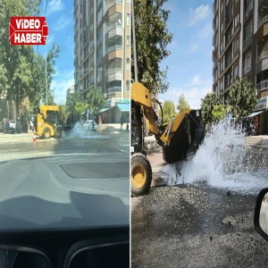 Şanlıurfa’da vatandaş artık “haho” diyor! Yine kazı yapılırken boru patladı