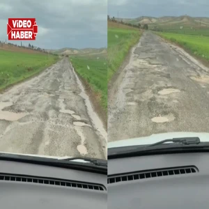 Şanlıurfa’da delik deşik yol kabusu! Tehlike saçıyor
