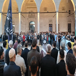 Şanlıurfa’da gönüller sabah namazında Kudüs için birleşti