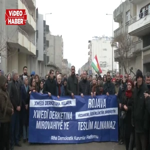 Tuncer Bakırhan Suruç'ta! Kobani sınırına yürüyüş başladı