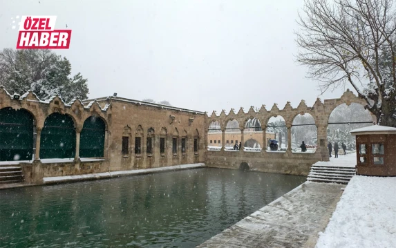 Balılıgöl’de kar yağışı ile kartpostallık görüntüler oluştu!