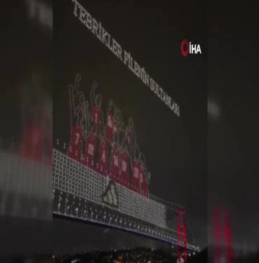 Millilerin Avrupa şampiyonluğu coşkusu gökyüzüne taşındı