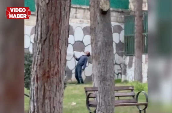 Sokak ortasında kendinden geçti!