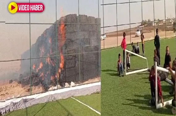 Sahayı terk etmeyip yangını izlediler