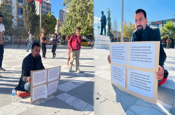 Şanlıurfalı baba çocuklarının bataklıktan kurtulmasını istiyor