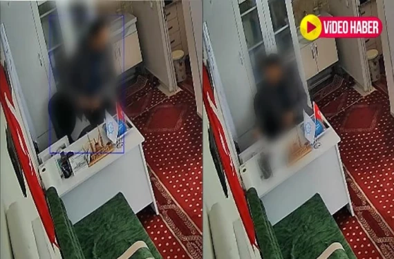 Pencereden girip paraları böyle çaldı