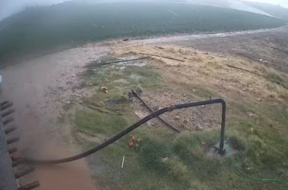 Kırsalı su bastı...