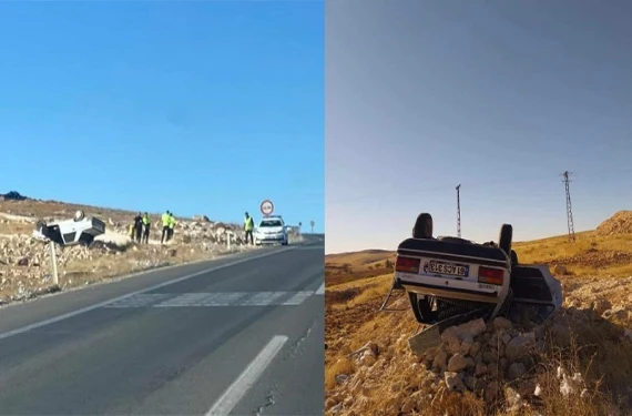 Takla atan araçta 5 yaralı