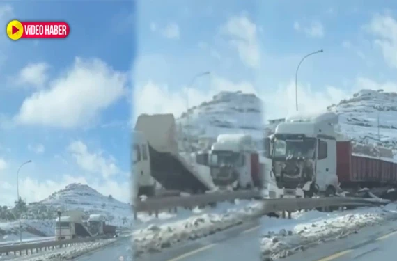 Bariyerlere çarptı