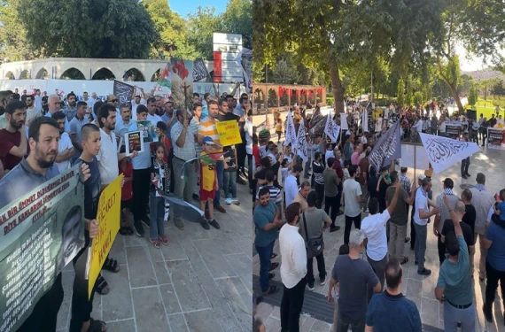Şanlıurfa’da İsmail Heniyye için protesto!