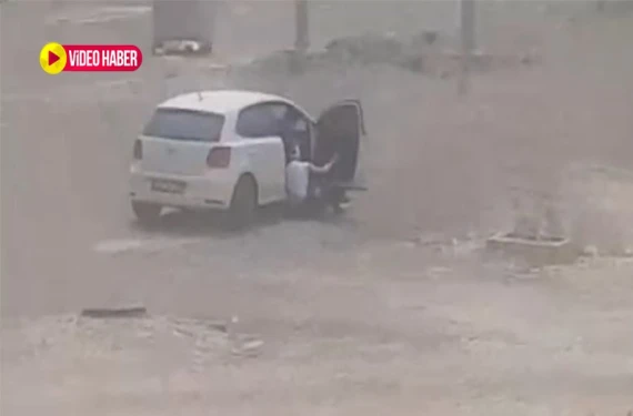 Şanlıurfa’da kadına şiddet anları kamerada: