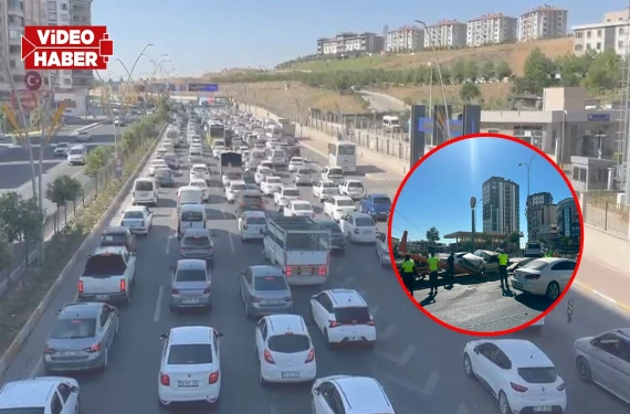 Trafik kilitlendi