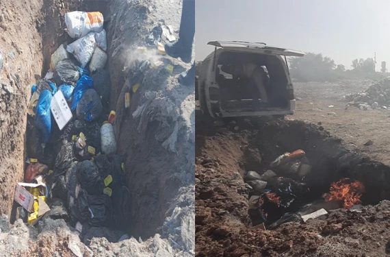 Yurtdışından getirilen ürünler imha edildi!