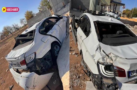 Kontrolden çıkan araç takla attı, 2 kişi yaralandı