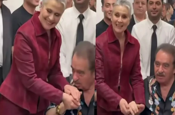 Gonca Cilasun’un elini öptü...