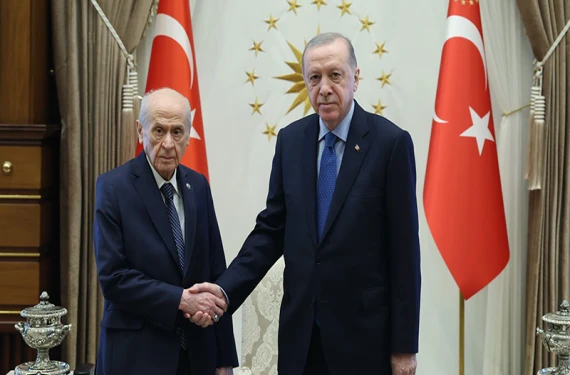 Cumhurbaşkanı Erdoğan, Bahçeli'yi kabul <br />etti