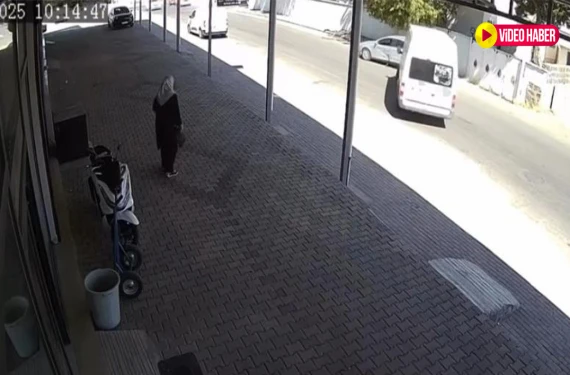 Kaza anı kameralara yansıdı!