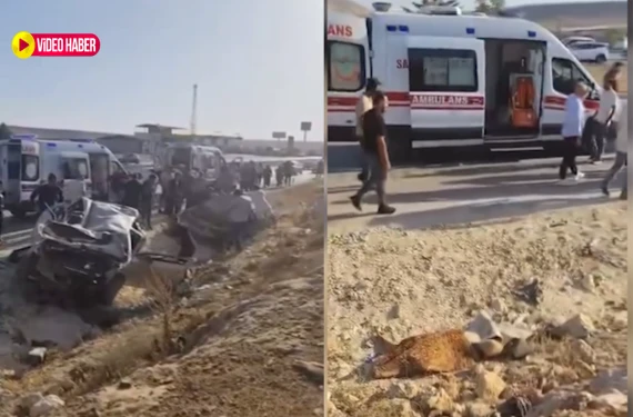 Gaziantep'te feci kaza