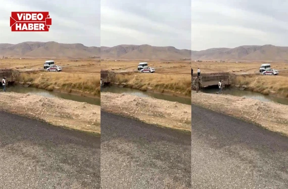 Mardin’de otomobil su kanalına uçtu!