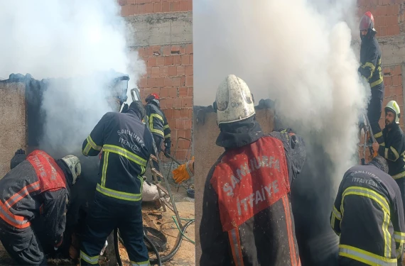 Mesken yerini alevler sardı