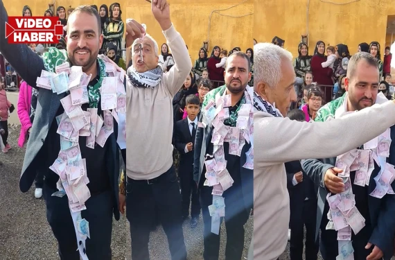 Muhtardan çifte ev hediyesi