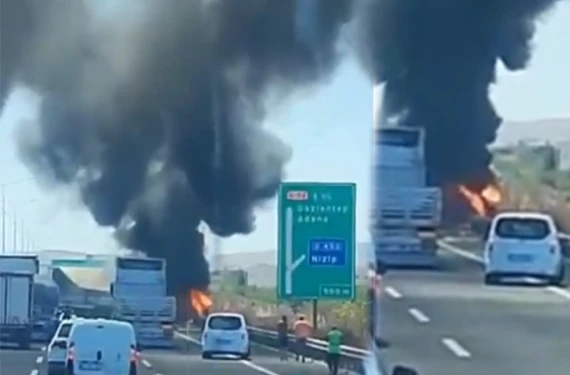 Yolda uzun araç kuyruğu oluştu