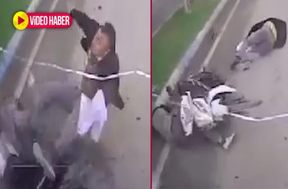 Metrelerce yükselip yola savruldular