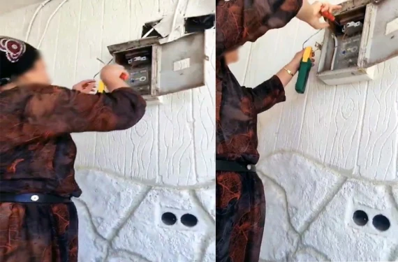 Tornavidayı aldı, kaçak elektriği saniyeler içinde iptal etti!