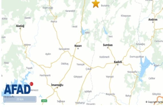 Adana'da deprem oldu!