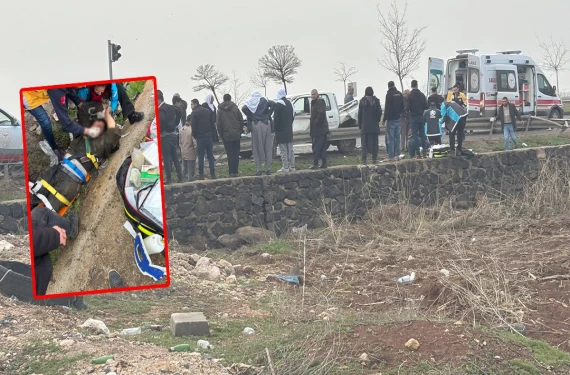 Araç kontrolden çıktı, sürücü yaralandı